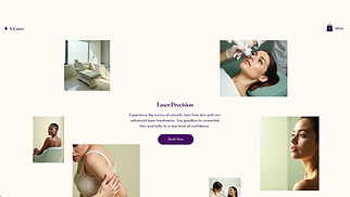 Makeup & Cosmetics website templates - Laser Hair Removal Clinic (Modern)