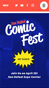 Mẫu trang web Nghệ thuật biểu diễn – Hội nghị về truyện tranh