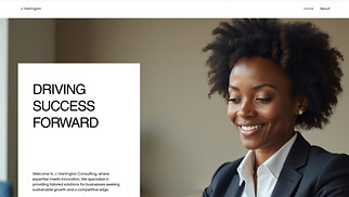 Consulting & Coaching website templates - Business Consultant (Minimal)