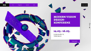 Veranstaltungen Website-Vorlagen - Kreativkonferenz