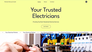 Construction website templates - Electrician (Fresh)