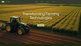 Industrial website templates - Farm Tech Company (Sleek)