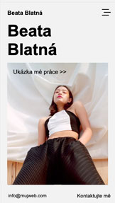 Portfolio a životopis website templates – Módní návrhář 