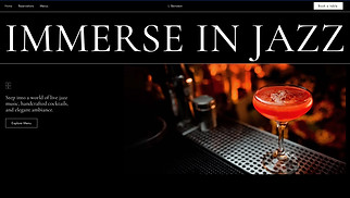 Restaurants & Food website templates - Piano Bar (Elegant)