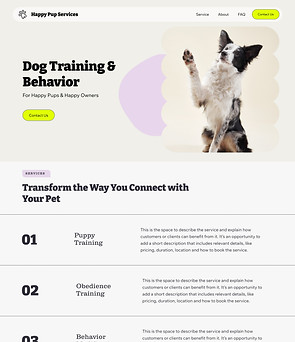 Dog Training Services