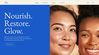  website templates - Online Skin Care Store (Minimalist)