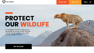 비영리 단체 웹 사이트 템플릿 – 지구를 지키는 환경보호 단체