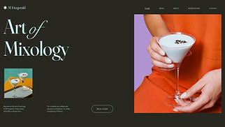 Restaurants & Food website templates - Cocktail Bar (Moody)