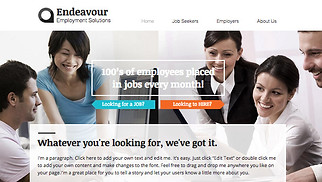 เทมเพลตเว็บไซต์ ธุรกิจ - เอเจนซี่จัดหางาน