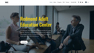Шаблон для сайта в категории «Занятия и курсы» — Центр образования взрослых