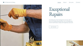  website templates - Handyman (Clean)
