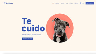 Mascotas y animales plantillas web – Veterinario(a)