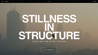 Commercial & Editorial website templates - Urban Landscape Photographer (Dark)