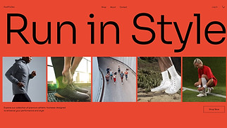Sports & Outdoors website templates - Online Sports Shoe Shop (Energetic)