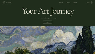 Art & Illustration website templates - Oil Painting School (Artistic)