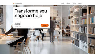 Templates de Consultoria - Página de Destino de Consultoria Empresarial (Ilustrativa)