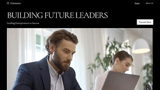 Business website templates - Venture Capital Firm (Dark)