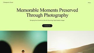 Events & Portraits website templates - Event Photography Studio (Vibrant)