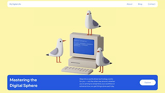 Personal Blog website templates - My Blog (Bright)