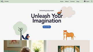 eCommerce website templates - Children's Bookstore (Whimsical)