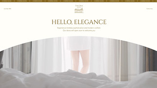 Landing Pages website templates - Hotel Coming Soon (Elegant)