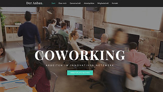 Unternehmen Website-Vorlagen - Coworking-Unternehmen