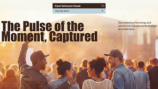 Mẫu trang web Hồ sơ năng lực và CV - Photographer (Cultural)