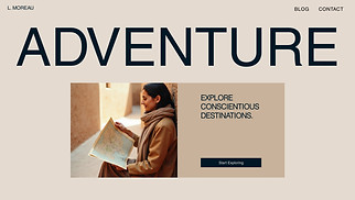 Blog website templates - Personal Blog (Bold)