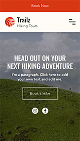 Reizen en toerisme website templates - Avontuurlijke reisorganisatie 