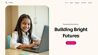 Education website templates - Special Needs School (Soft)