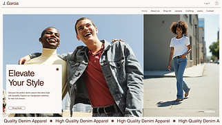 Fashion & Clothing website templates - Denim Store (Casual)