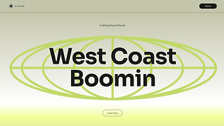 Music website templates - Hip Hop Producer (Energetic)