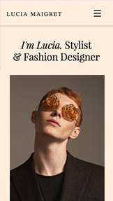 Mẫu trang web Thiết kế thời trang – Nhà thiết kế thời trang