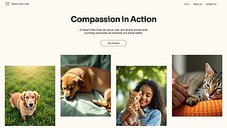 Industrial website templates - Animal Shelter (Organic)