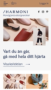 Webshop website templates – Skoaffär 