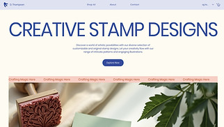 eCommerce website templates - Online Stamp Shop (Creative)