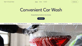 All website templates - Drive-Through Car Detailing (Bright)
