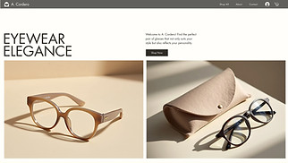 Jewelry & Accessories website templates - Online Eyewear Store (Chic)