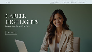 Resumes & CVs website templates - Professional CV (Clean)