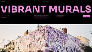 Portfolios website templates - Visual Artist (Energetic)