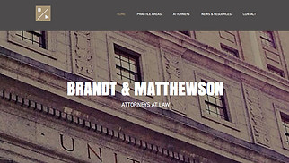 財務和法律網站範本- 法律事務所