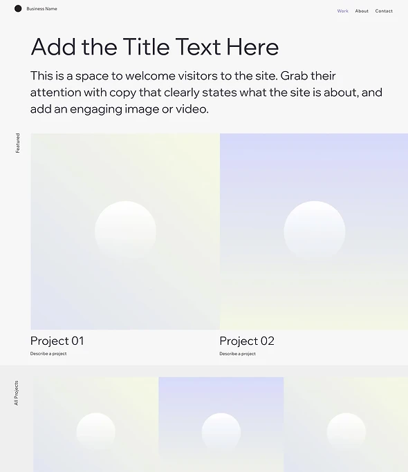 Portfolio Wireframe