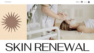 Health & Wellness website templates - Facial Therapist (Elegant)