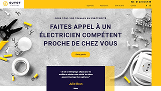 Templates de sites web Travaux et rénovations - Électricien