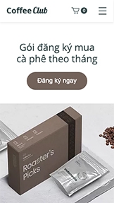 Mẫu trang web Nhà hàng và Ẩm thực – Công ty bán hộp bí mật 