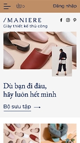 Mẫu trang web Phụ kiện – Cửa hàng giày 