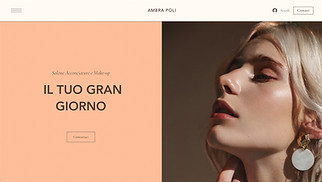 Template Capelli per siti web - Salone di bellezza per spose