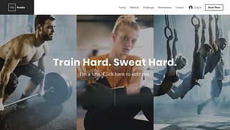 Deportes y fitness plantillas web – Estudio de gimnasia 
