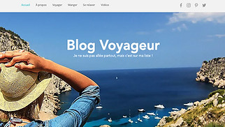 Templates de sites web Personnel - Blog de voyage