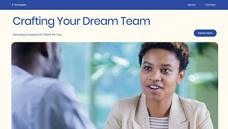 Business website templates - Talent Recruitment Agency (Vibrant)